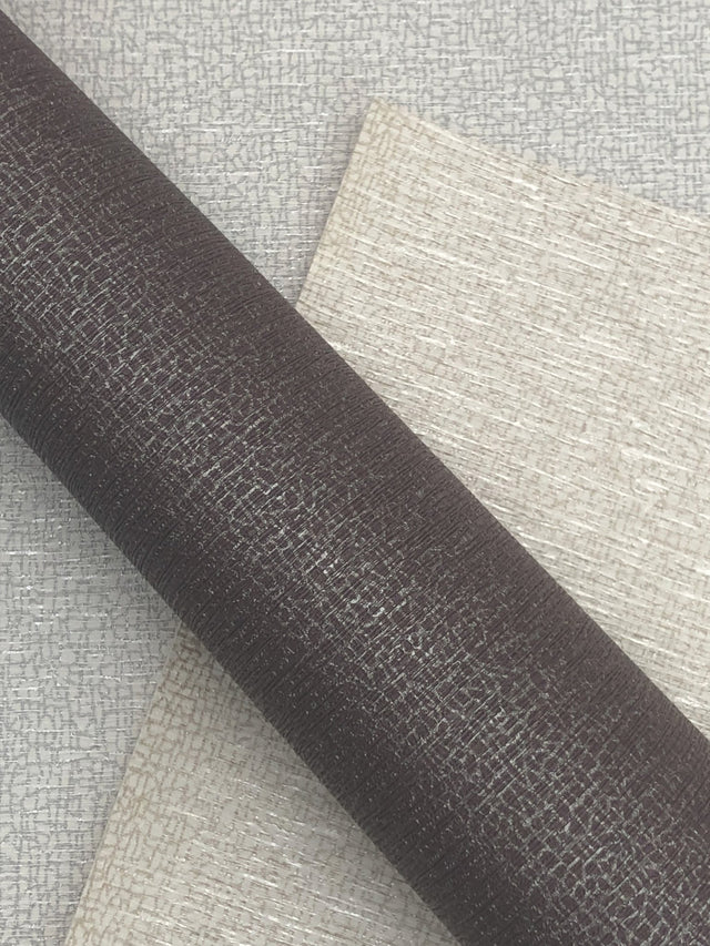 Frost White Geometric Fabric-Backed Vinyl Wallpaper - York COD0530N