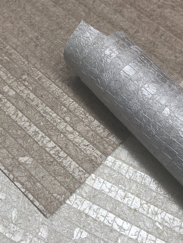 Pearla White Wallpaper with Faux Capiz Shell Texture - York COD0544N