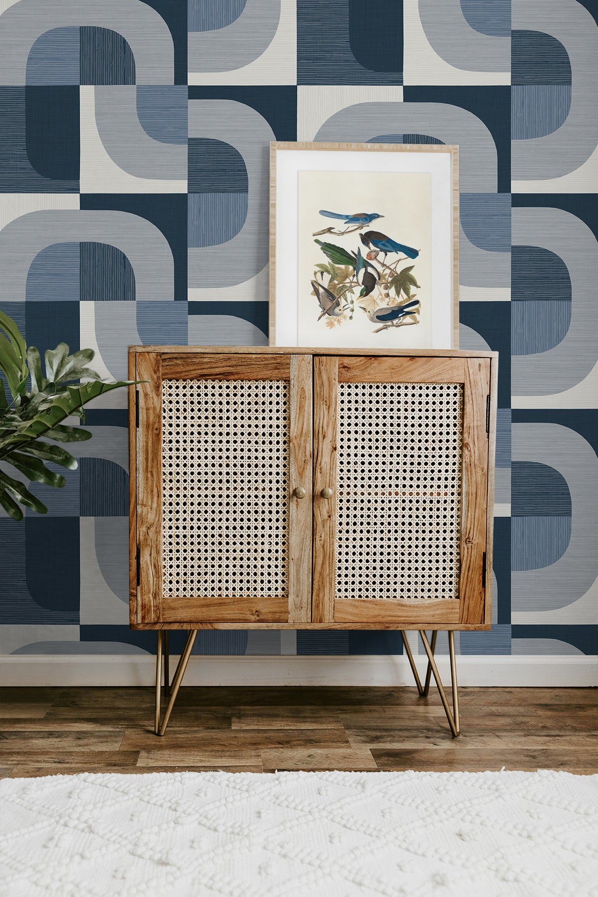 Tampere Nile by A Lot More Textures Matte Geometric Type II Vinyl Wallpaper – Seabrook Designs CP90102