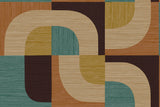 Seabrook Designs Tampere CP90106 geometric wallpaper in Rosa colorway