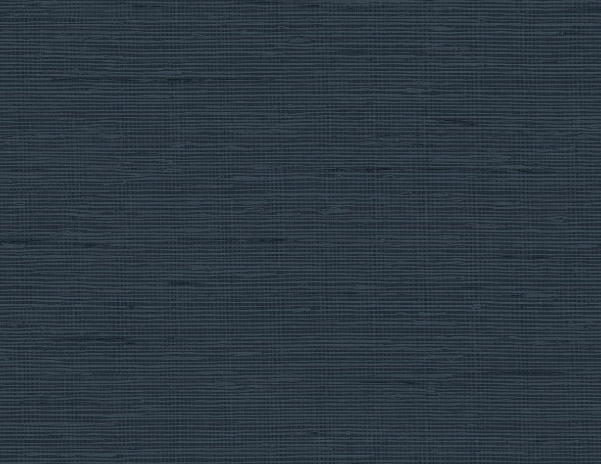 Vantaa faux grasscloth textured wallpaper in deep blue (Galia)