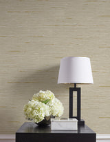 Vantaa Eggshell by A Lot More Textures Faux Grasscloth Vinyl Wallpaper – Seabrook Designs CP90205