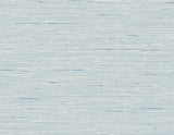 Seabrook Designs Vantaa in Derya, blue faux grasscloth textured vinyl wallpaper