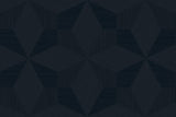 Dark navy geometric diamond wallpaper pattern in matte vinyl finish