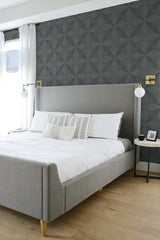 Turku Stone by A Lot More Textures Matte Geometric Vinyl Wallpaper – Seabrook Designs CP90508