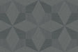 Turku geometric cube pattern wallpaper in stone gray
