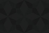 Turku Night geometric matte black vinyl wallpaper pattern sample