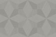 Turku Winter Gray geometric wallpaper with faceted cube pattern in matte vinyl
