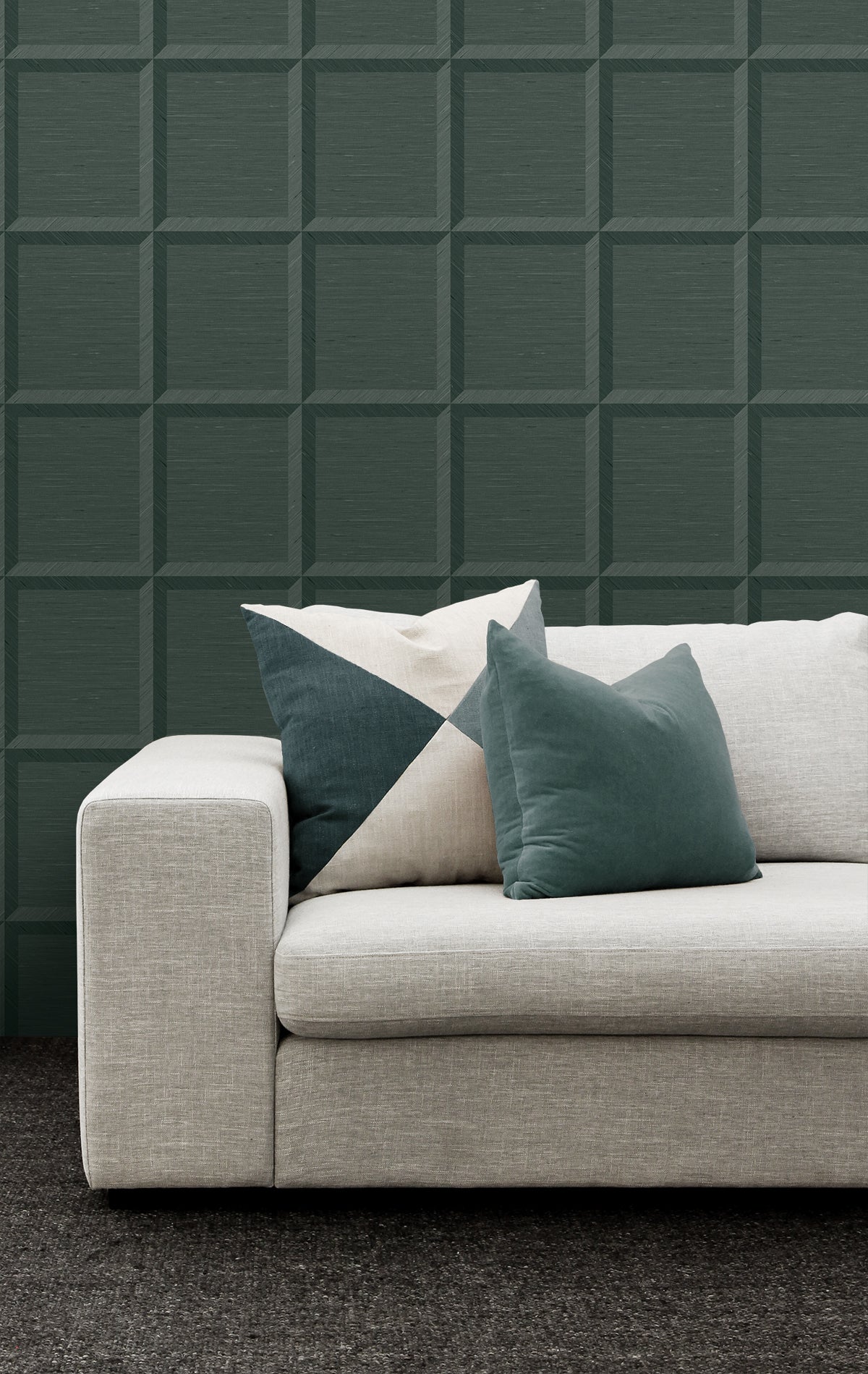 Oulu Leaf by A Lot More Textures Geometric Vinyl Wallpaper – Seabrook Designs CP90804