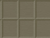 Tan geometric square pattern wallpaper with a textured look (Oulu CP90805)