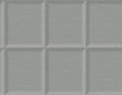 Gray geometric framed-square pattern wallpaper sample in Seabrook Designs Oulu, color Icy Path