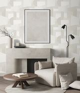 Lahti Cappuccino by A Lot More Textures Geometric Matte Vinyl Wallpaper – Seabrook Designs CP91005