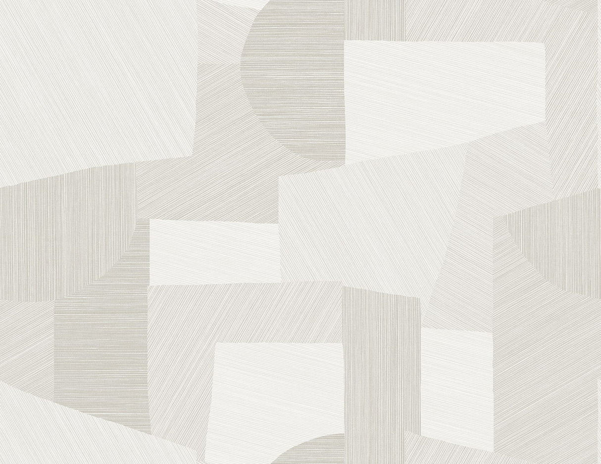 Lahti geometric wallpaper in cappuccino beige tones with a matte finish