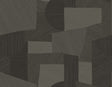 Lahti black and tan geometric matte vinyl wallpaper
