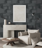 Lahti Natural Gray by A Lot More Textures Matte Geometric Type II Vinyl Wallpaper – Seabrook Designs CP91008