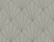 Mikkeli geometric fan pattern wallpaper in Shell