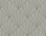 Mikkeli geometric fan pattern wallpaper in Shell