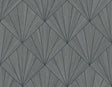 Mikkeli geometric fan pattern wallpaper in heathered tan with matte finish