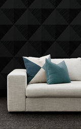 Kerava Nightfall by A Lot More Textures Geometric Vinyl Wallpaper – Seabrook Designs CP91600