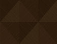 Kerava geometric vinyl wallpaper in bronze with a faceted woodgrain look