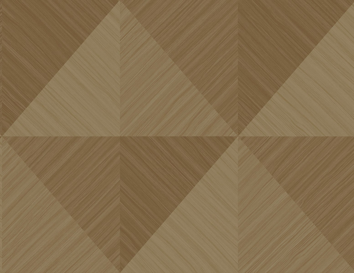 Kerava geometric vinyl wallpaper in Bleached Burlap with matte finish