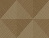 Kerava geometric vinyl wallpaper in Bleached Burlap with matte finish