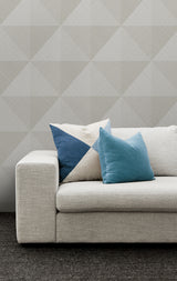 Kerava Raw Silk by A Lot More Textures Geometric Vinyl Wallpaper – Seabrook Designs CP91610
