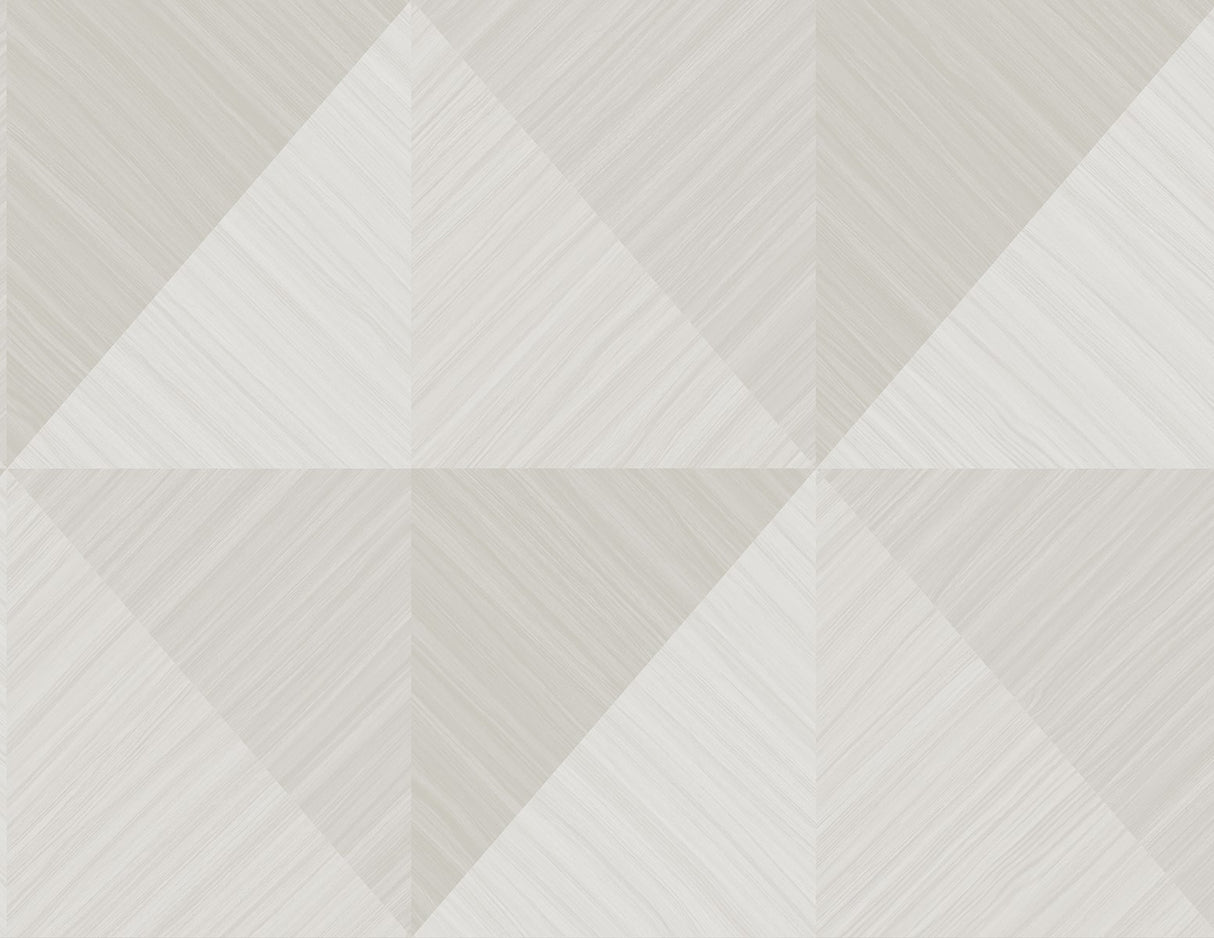 Kerava Raw Silk geometric wallpaper in an off-white neutral with matte finish by Seabrook Designs