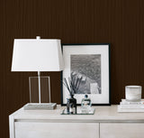 Salo Shale by A Lot More Textures Textured Stria Vinyl Wallpaper – Seabrook Designs CP91706