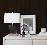 Salo Gray Brown by Seabrook Designs Stria Textured Vinyl Wallpaper – Seabrook Designs CP91716