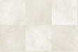 Seabrook Designs Kemi wallpaper in Tusk, a matte geometric texture resembling light stone tiles.