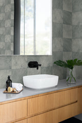 Kemi Blueberry by A Lot More Textures Geometric Vinyl Wallpaper – Seabrook Designs CP91908
