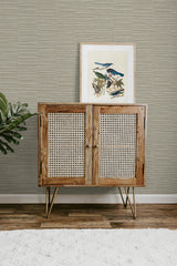 Forssa Cool Linen by A Lot More Textures Textured Stripe Wallpaper – Seabrook Designs CP92007