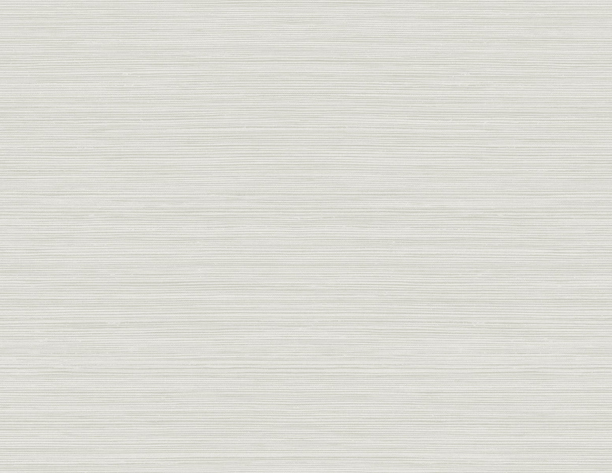 Lohja faux grasscloth wallpaper in winter white with subtle horizontal texture