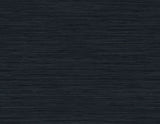 Rauma in Charcoal Blue faux grasscloth matte vinyl wallpaper by Seabrook Designs