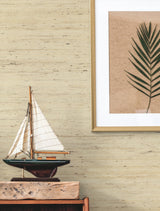 Arrowroot Off White Grasscloth Wallpaper with Natural Woven Texture - York CP9345