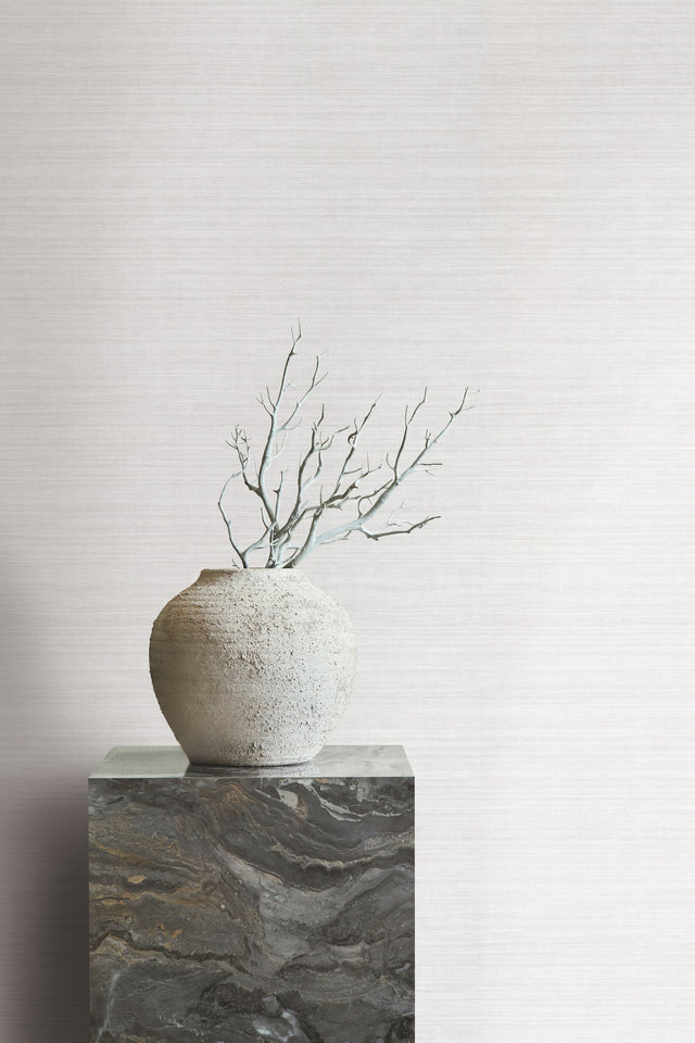 Monarch Silk Frost Wallpaper with Subtle Woven Silk Texture - York CR9241N