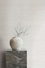 Monarch Silk Smoke Wallpaper with Weaves Pattern - York CR9242N