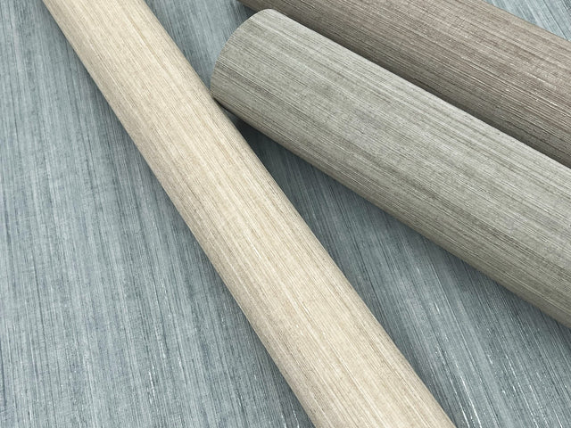 Monarch Silk Smoke Wallpaper with Woven Silk Look - York CR9242
