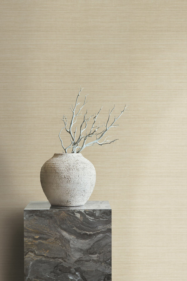 Monarch Silk Harvest Wallpaper with Woven Silk Texture - York CR9247