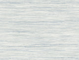 Bahiagrass Blue Faux Grasscloth Prepasted Wallpaper - York CV4415