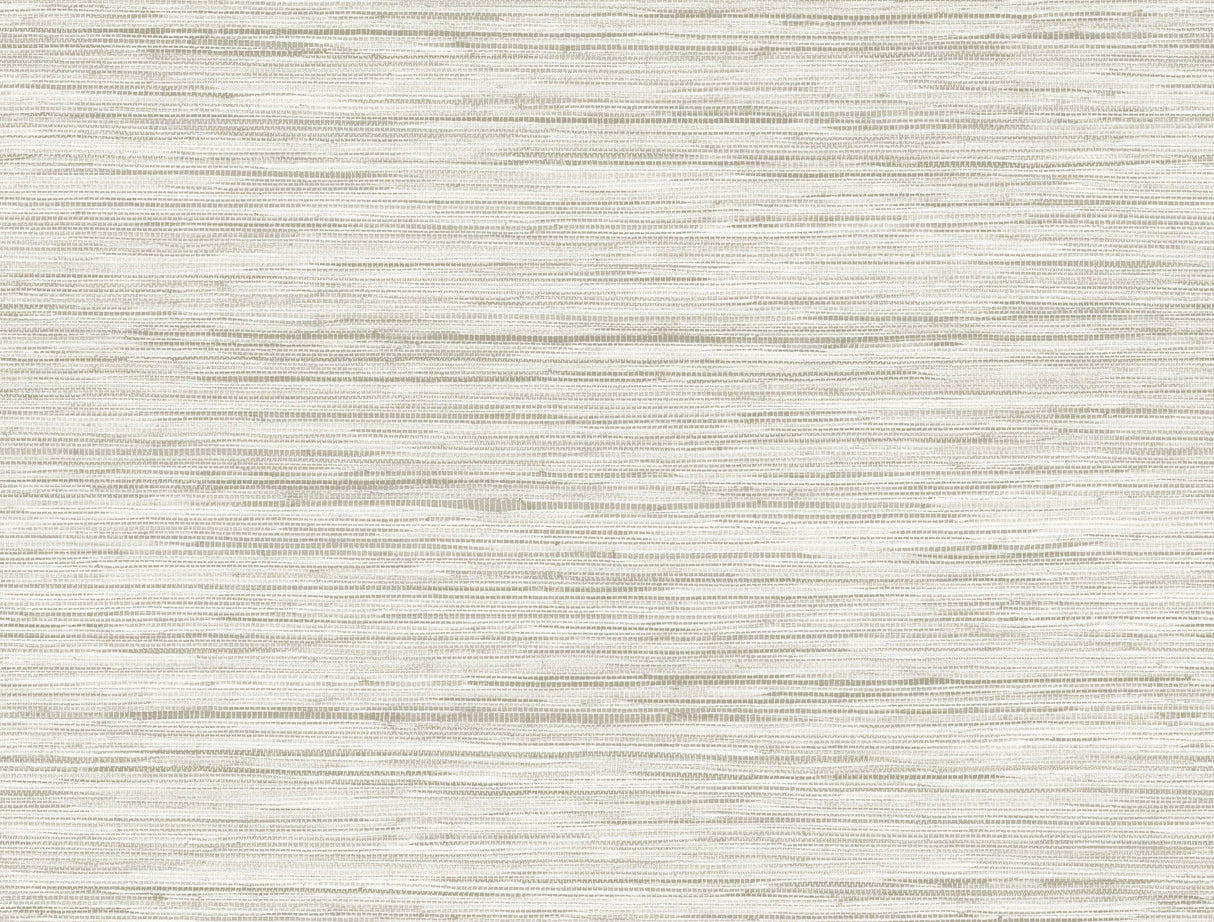 Bahiagrass Beige Faux Grasscloth Wallpaper with Textured Horizontal Weave - York CV4416