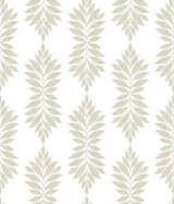 Broadsands Botanica Beige Wallpaper with Botanical Leaf Medallion - York CV4424