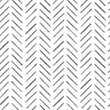 Painted Herringbone Black Wallpaper with Hand-Brushed Chevron Motif - York CV4454