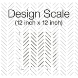 Painted Herringbone Black Wallpaper with Hand-Brushed Chevron Motif - York CV4454