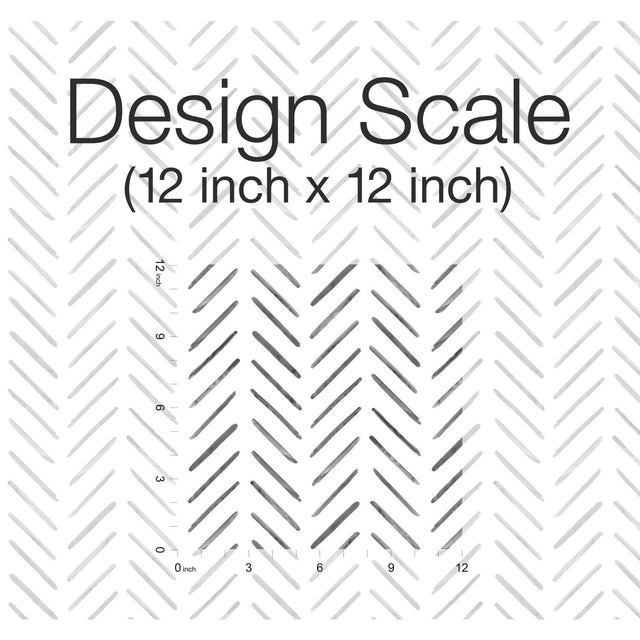 Painted Herringbone Black Wallpaper with Hand-Brushed Chevron Motif - York CV4454
