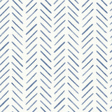 Painted Herringbone Navy Wallpaper with Small Prints Pattern, Sure Strip Prepasted - York CV4455