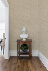 Papyrus Weave Beige Wallpaper Faux Grasscloth Sure Strip - York CY1556