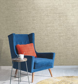 Papyrus Weave Beige Wallpaper Faux Grasscloth Sure Strip - York CY1556