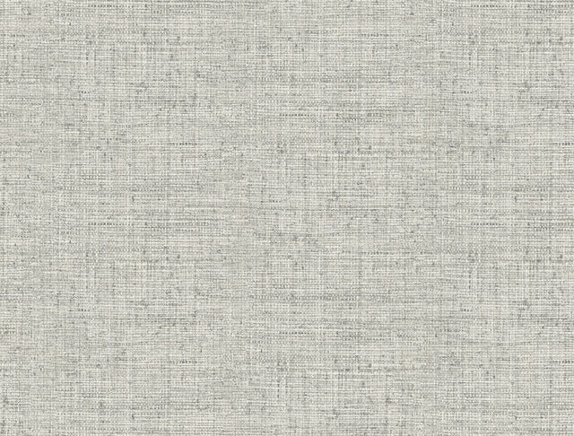 Papyrus Weave White Faux Grasscloth Prepasted Wallpaper - York CY1558